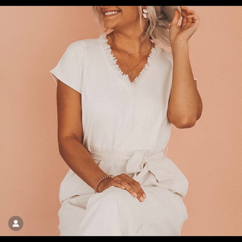 White jumpsuit!
